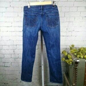 7 For All Mankind Straight Leg Flood Jeans Blue Size 27